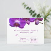 Belle orchidée violet fleurs mariage RSVP (Debout devant)