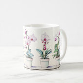 Belle Orchidées Café Mug (Devant droit)