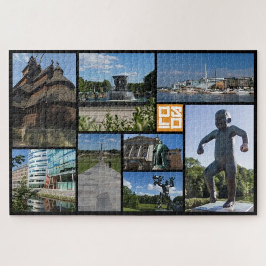 Belle Oslo. horizontale, Norvège, Jigsaw Puzzle (Horizontal)
