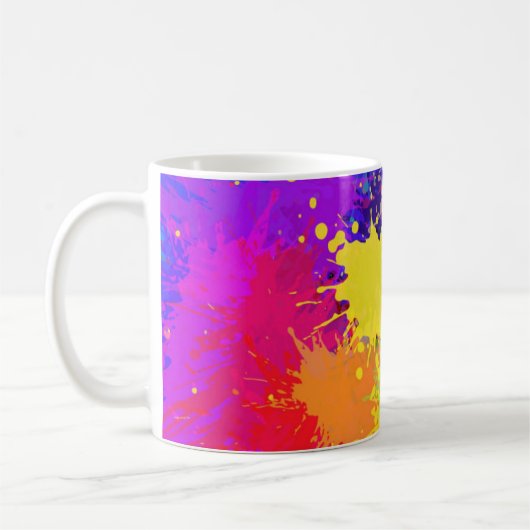 Belle Paint Splash Coffee Mug (Gauche)
