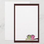 Belle Papeterie Chouettes (Devant / Derrière)