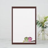 Belle Papeterie Chouettes (Debout devant)