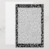 Belle papeterie noir et blanc (Devant / Derrière)