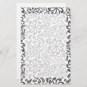 Belle papeterie noir et blanc (Devant / Derrière)