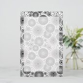 Belle papeterie rétro noir et blanc (Debout devant)