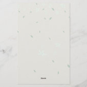 Belle papeterie rose floral (Dos)