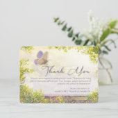 Belle papillon Jardin délice Carte de remerciement (Debout devant)