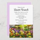 Belle Pâques Floral Fête Brunch Invitation (Devant / Derrière)