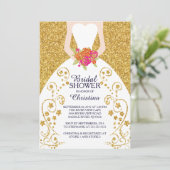 Belle Parties scintillant de mariée Invitation à l (Debout devant)