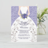 Belle Parties scintillant de mariée Invitation de (Debout devant)