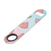 Belle pastèque d'été motif pastel rose & bleu (Devant angulaire)