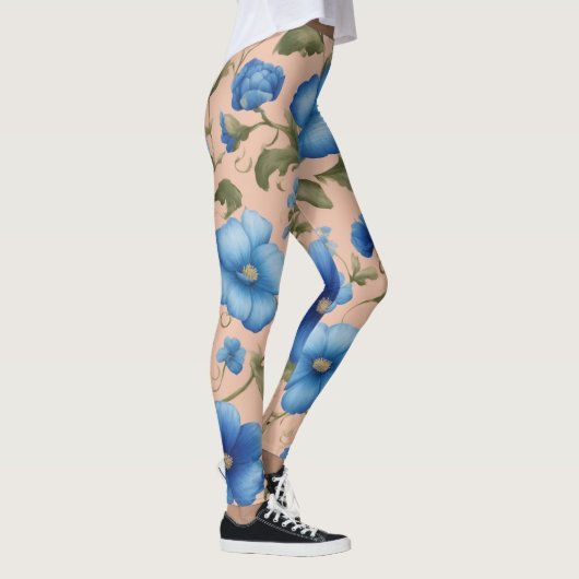 Belle Patte Florale Leggings - Soft & Stretch (Droite)