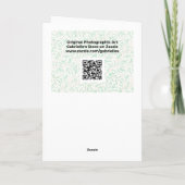 Belle Peach Jaune Orange Rose Carte de note (Dos)