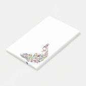 Belle Peacock Bird Post-It Notes (Incliné)