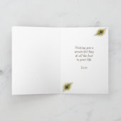 Belle Peacock & Fleurs Tropicales Anniversaire (Intérieur)