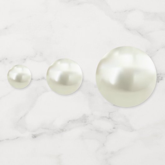 Belle Pearls Plage Table de Mariage Confetti (Devant)