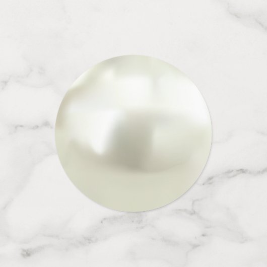 Belle Pearls Plage Table de Mariage Confetti (Petit recto)