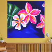 Belle peinture à fleurs tropicales art toile pri (Insitu(Salon))