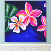 Belle peinture à fleurs tropicales art toile pri (Insitu (Plancher de Bois))