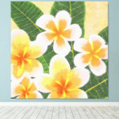 Belle peinture à fleurs tropicales art toile pri (Insitu (Plancher de Bois))