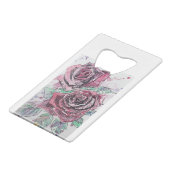 Belle peinture à l'aquarelle rouge Rose (Dos Angle)