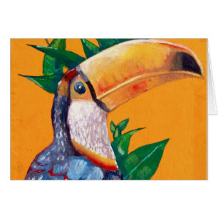 Belle peinture d'oiseaux Toucan