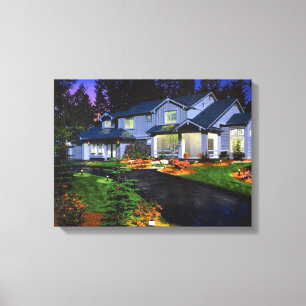 Belle peinture en toile de maison