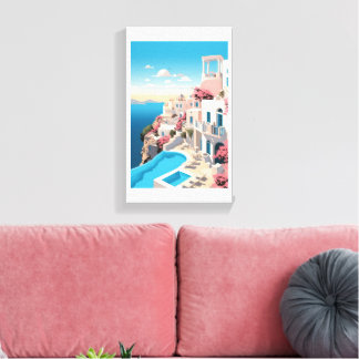 belle peinture marakech toile étirée imprimé