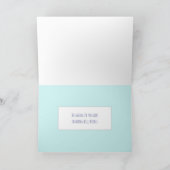 Belle pensée florale de vous Carte de voeux (Intérieur)