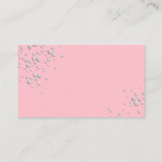 belle perle rose carte de visite (Dos)
