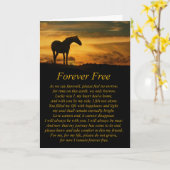 Belle perte de carte de sympathie de cheval (Fleur jaune)