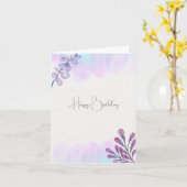 Belle Petite Carte Anniversaire (Fleur jaune)