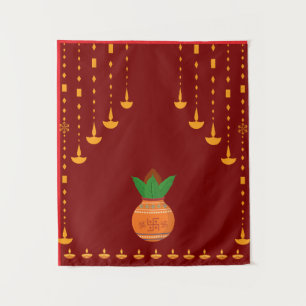 Belle petite tapisserie Kalash et Diya