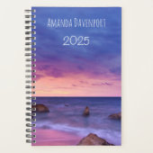 Belle photo côtière du coucher de soleil (Devant)