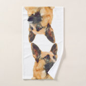 Belle photo de berger allemand (Serviette à main)