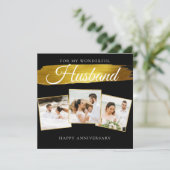 Belle photo Mari Mariage Anniversaire Carte (Debout devant)