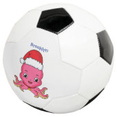 Belle pieuvre joyeuse en casquette de Noël (3/4)