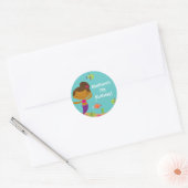 Belle piscine d'été Sirène Anniversaire Sticker (Enveloppe)