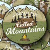 Belle Place Mountain Camping | Sticker Die-Cut