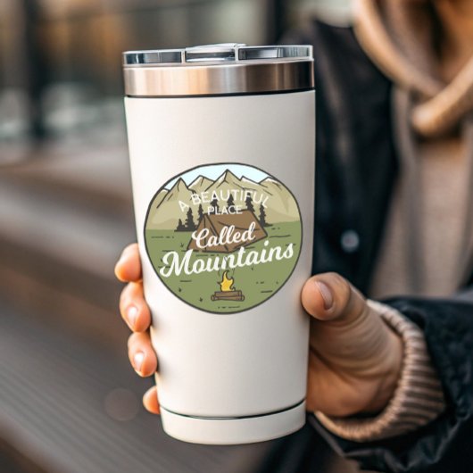 Belle Place Mountain Camping | Sticker Die-Cut