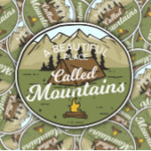 Belle Place Mountain Camping | Sticker Die-Cut