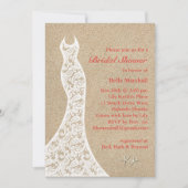 Belle plage de la douche nuptiale Invitation dans  (Devant)