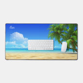 Belle plage de Shari's Day Desk Pad (Clavier et souris)