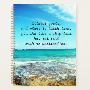 Belle plage et une citation parfaitement motivante