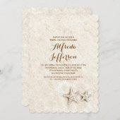 belle plage nuptiale invitation à la douche (Devant / Derrière)