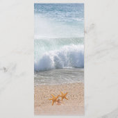 Belle plage Summer Tropical Mariage Menu (Dos)