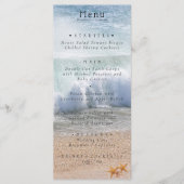 Belle plage Summer Tropical Mariage Menu (Devant)