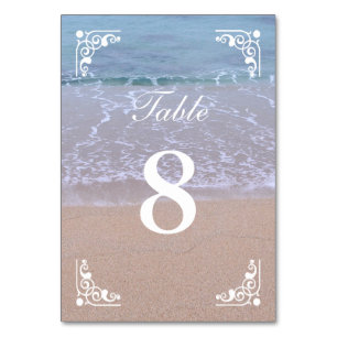 Belle Plage Thème Numéros De Table