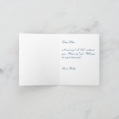 Belle plage vous serez ma carte de demoiselle (Intérieur)