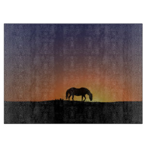 Belle planche à découper pour chevaux